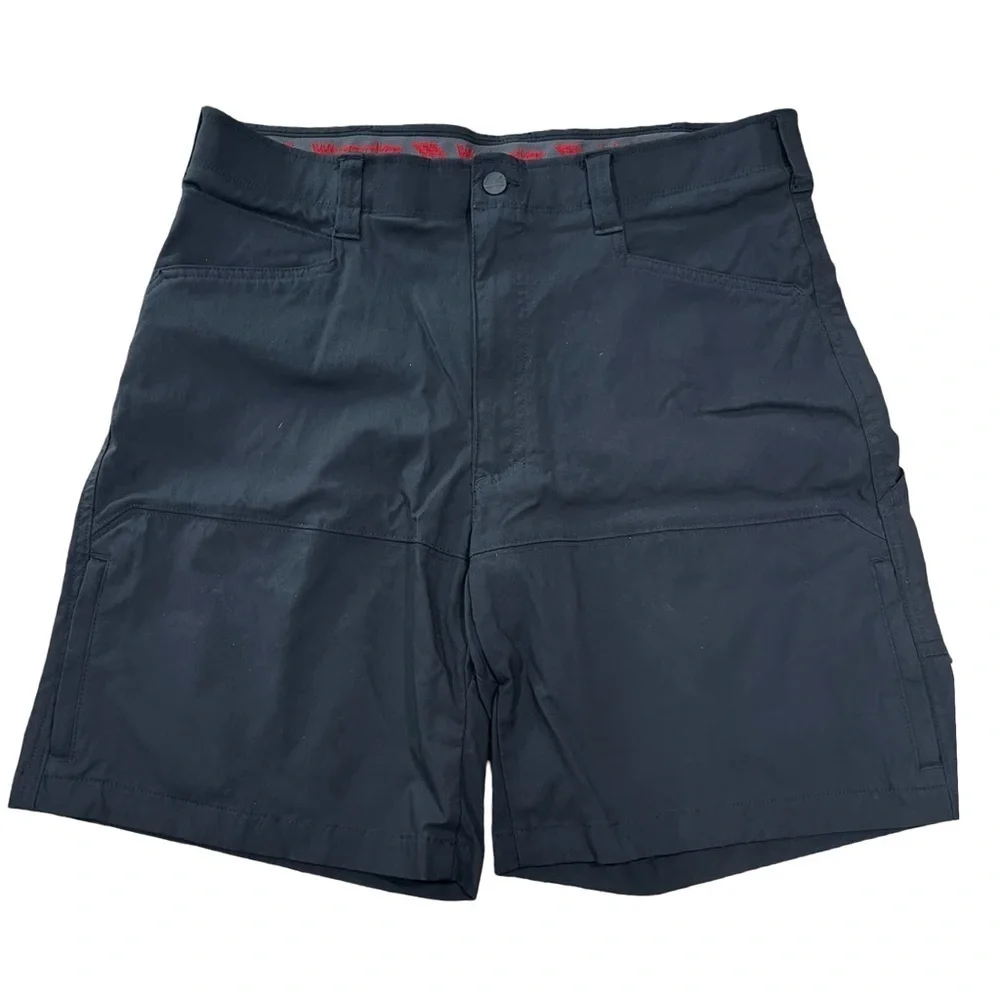 Wrangler Outdoor Series Shorts Mens 36 Black Stretch Nylon Cargo Hiking Shorts